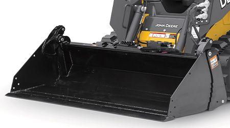 High-carbon cutting edges on the multi-purpose bucket