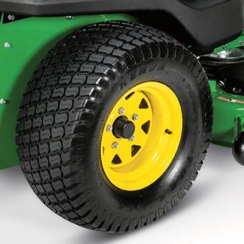 Pneumatic rear drive wheel