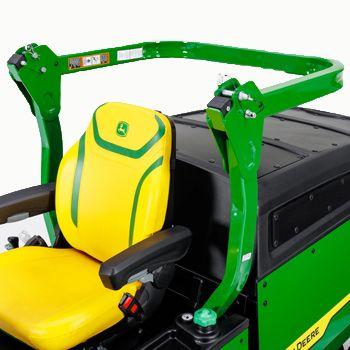 ROPS folded down for clearance