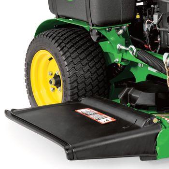 Flexible mower-discharge deflector