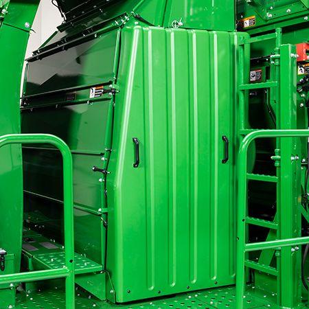 Three-drum onboard cleaner