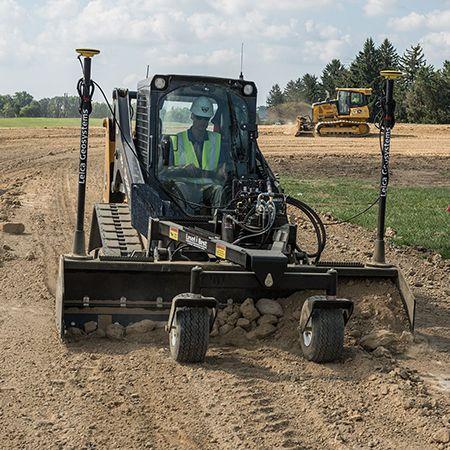PD90 Level Best® Laser Grading Box featured on 317G Skid Steer