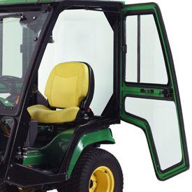 Cab door in open position
