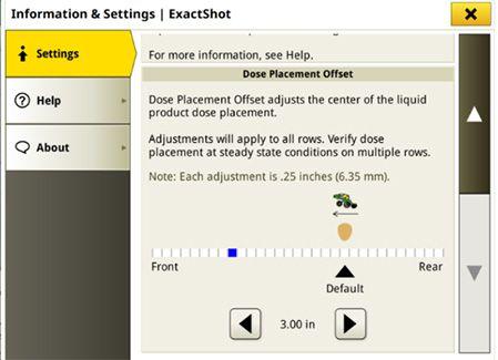 Dose Placement Offset From Seed