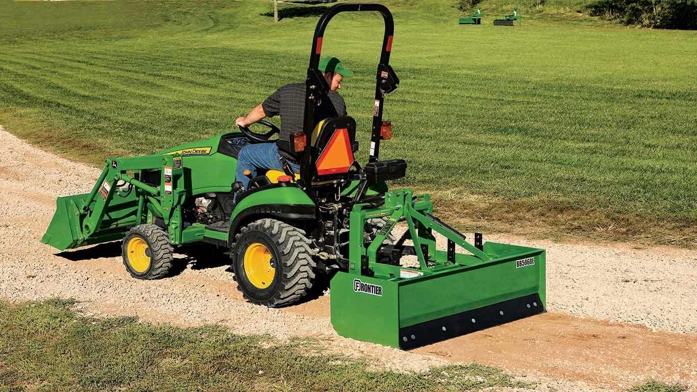 field image of Frontier BB50L series box blade on a tractor