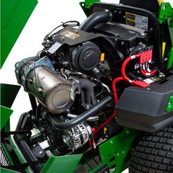 Rear hood open to access service points (shown on Z997M)