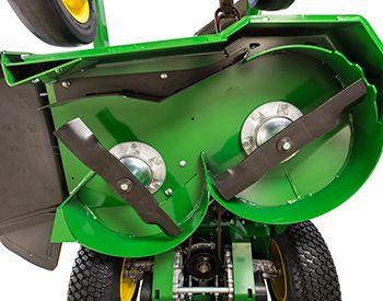 Mower deck underside (W36R mower shown)